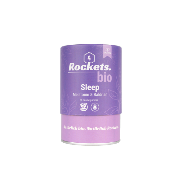 Bio Sleep Gummies – Bio Fruchtgummis mit Melatonin aus Sauerkirsche, bio, ohne Zusatzstoffe, DE-ÖKO-006