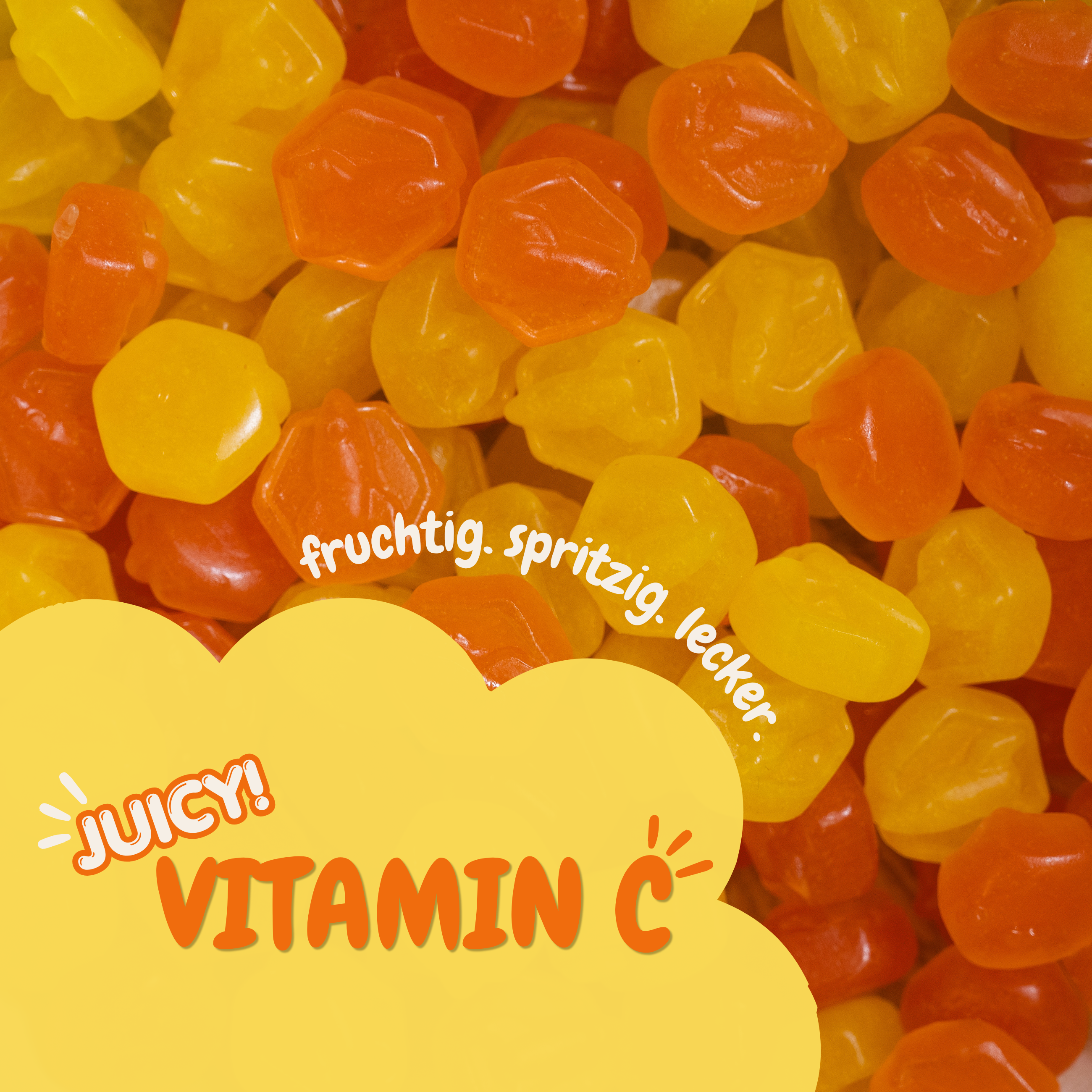 Bio Vitamin C Gummies  – Bio Fruchtgummis ohne Industriezucker & Süßstoffe, vegan, eigene Herstellung in Deutschland