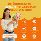 Bio Vitamin C Gummies  – Bio Fruchtgummis ohne Industriezucker & Süßstoffe, vegan, eigene Herstellung in Deutschland
