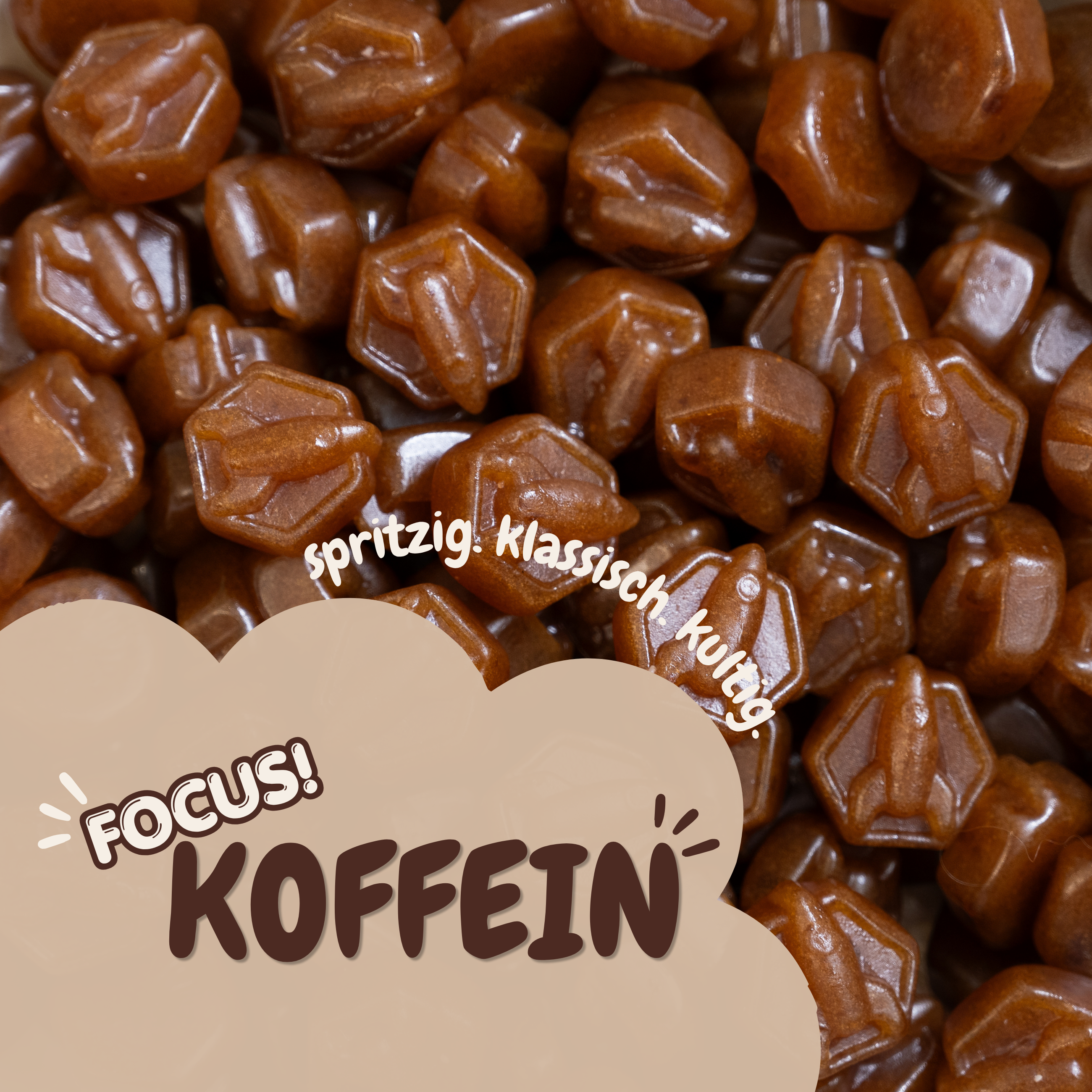Bio Koffein Gummies  – Kaffee Koffein Bio Fruchtgummis ohne Industriezucker & Süßstoffe, vegan, eigene Herstellung in Deutschland