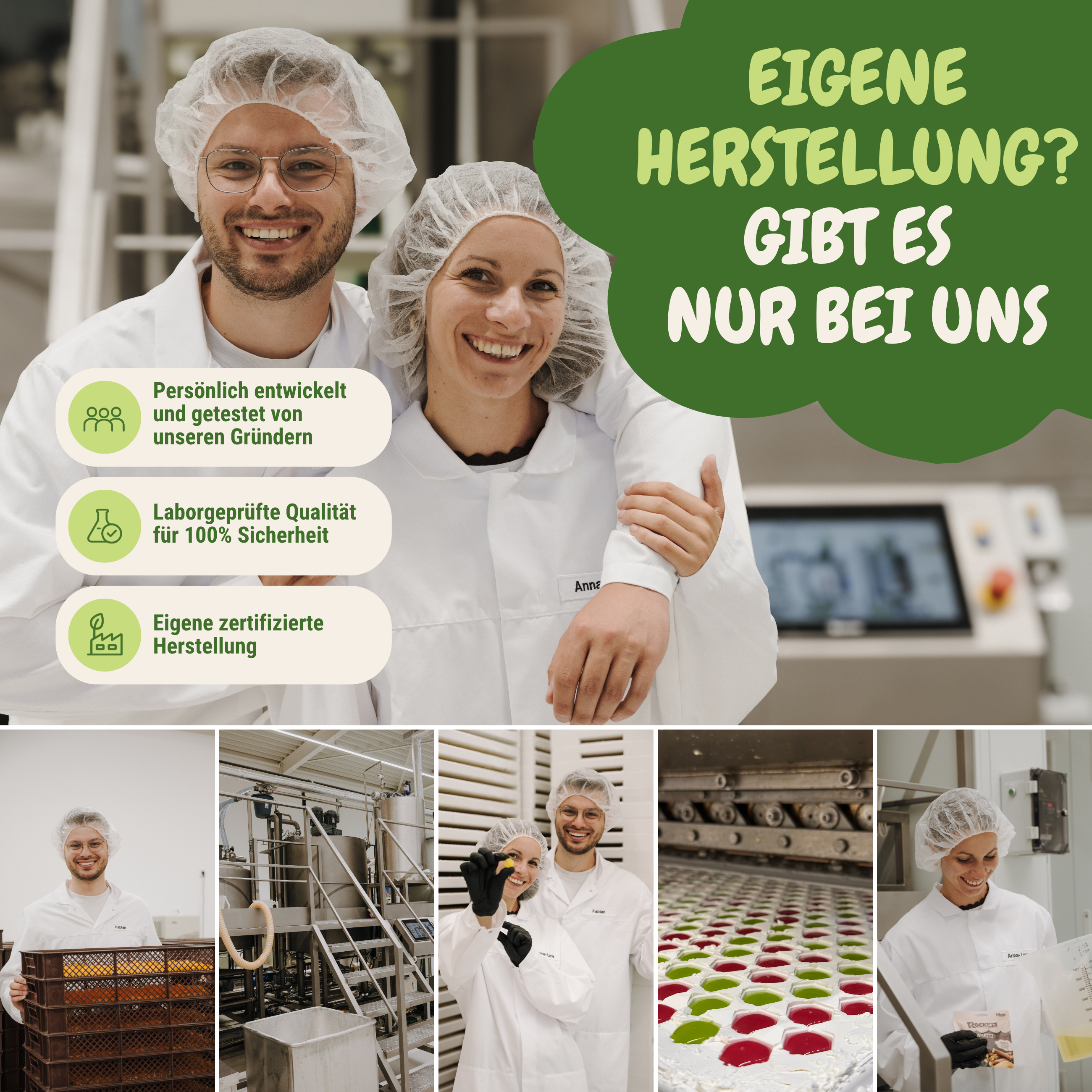 Fresh Apple Gummies  – Fruchtgummis ohne Industriezucker & Süßstoffe, vegan, eigene Herstellung in Deutschland