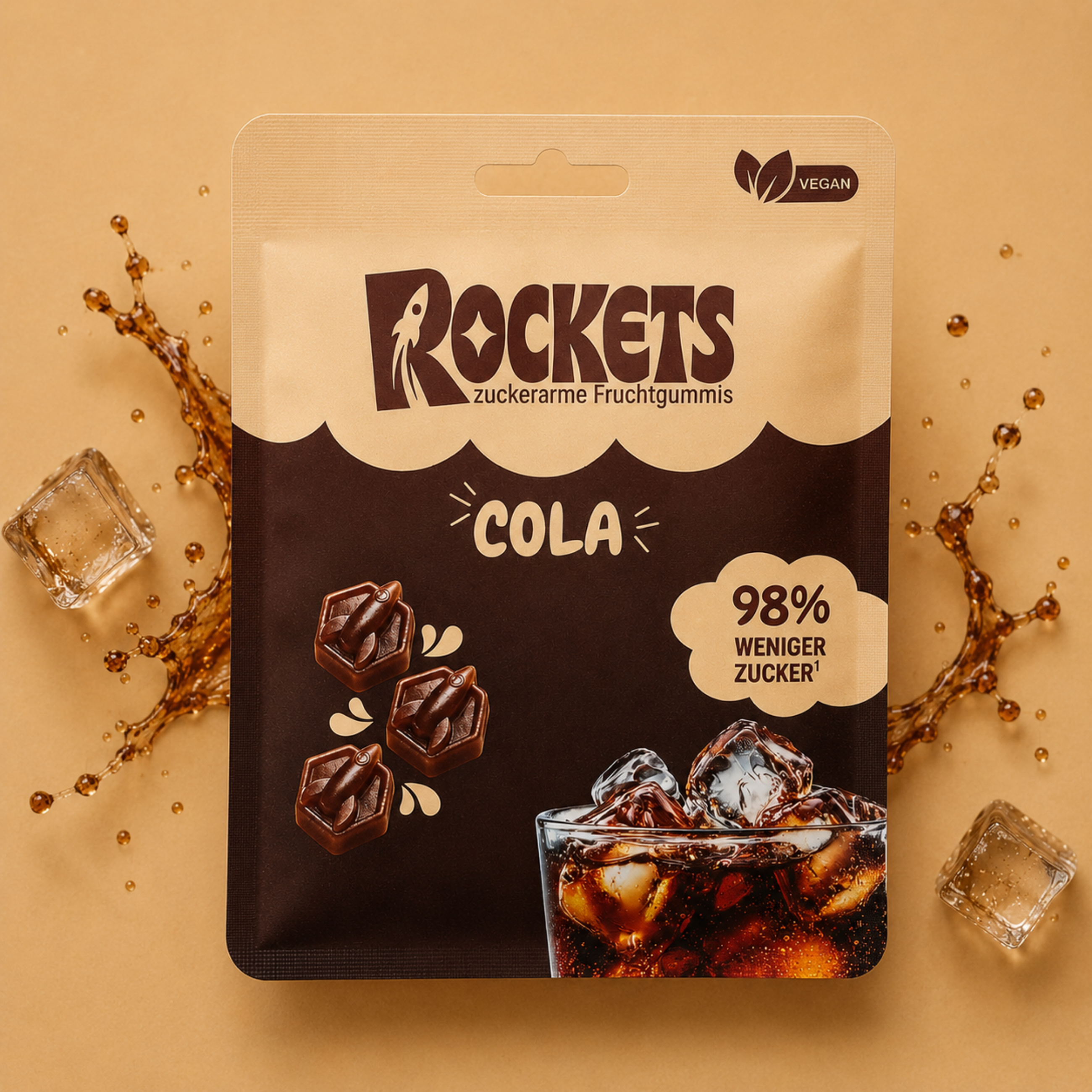 Cool Cola Gummies  – Cola Fruchtgummis ohne Industriezucker & Süßstoffe, vegan, eigene Herstellung in Deutschland
