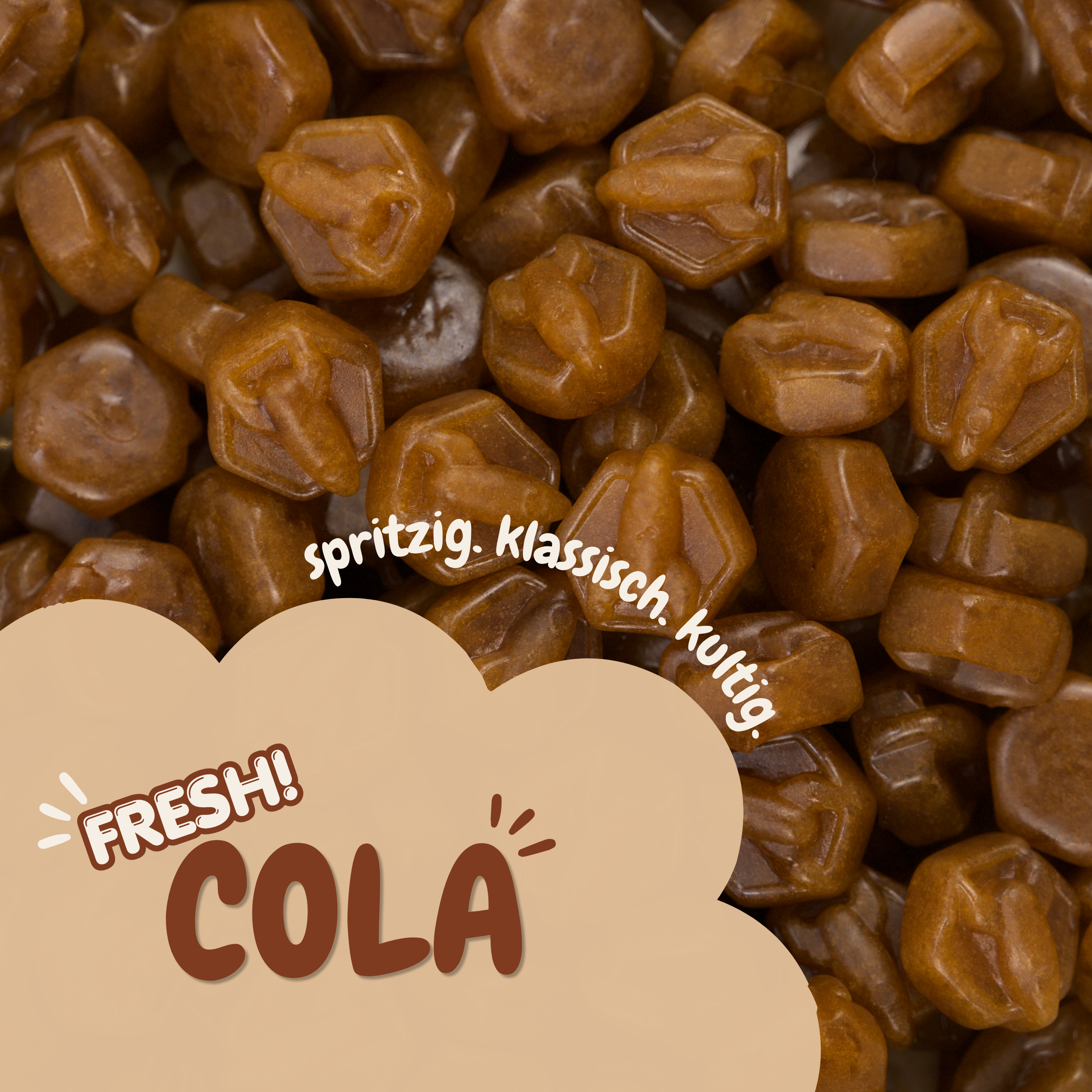 Cool Cola Gummies  – Cola Fruchtgummis ohne Industriezucker & Süßstoffe, vegan, eigene Herstellung in Deutschland