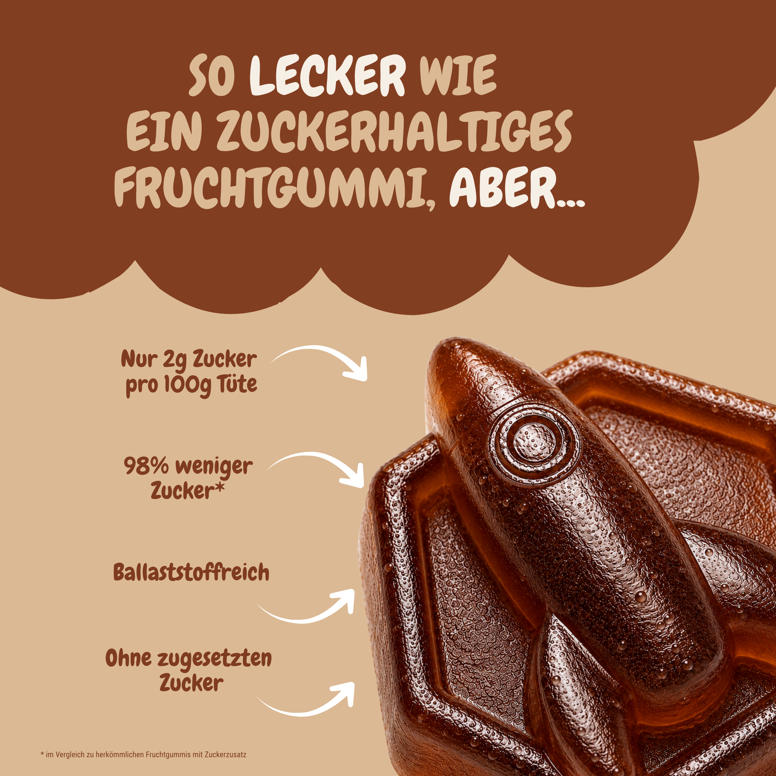 Cool Cola Gummies  – Cola Fruchtgummis ohne Industriezucker & Süßstoffe, vegan, eigene Herstellung in Deutschland