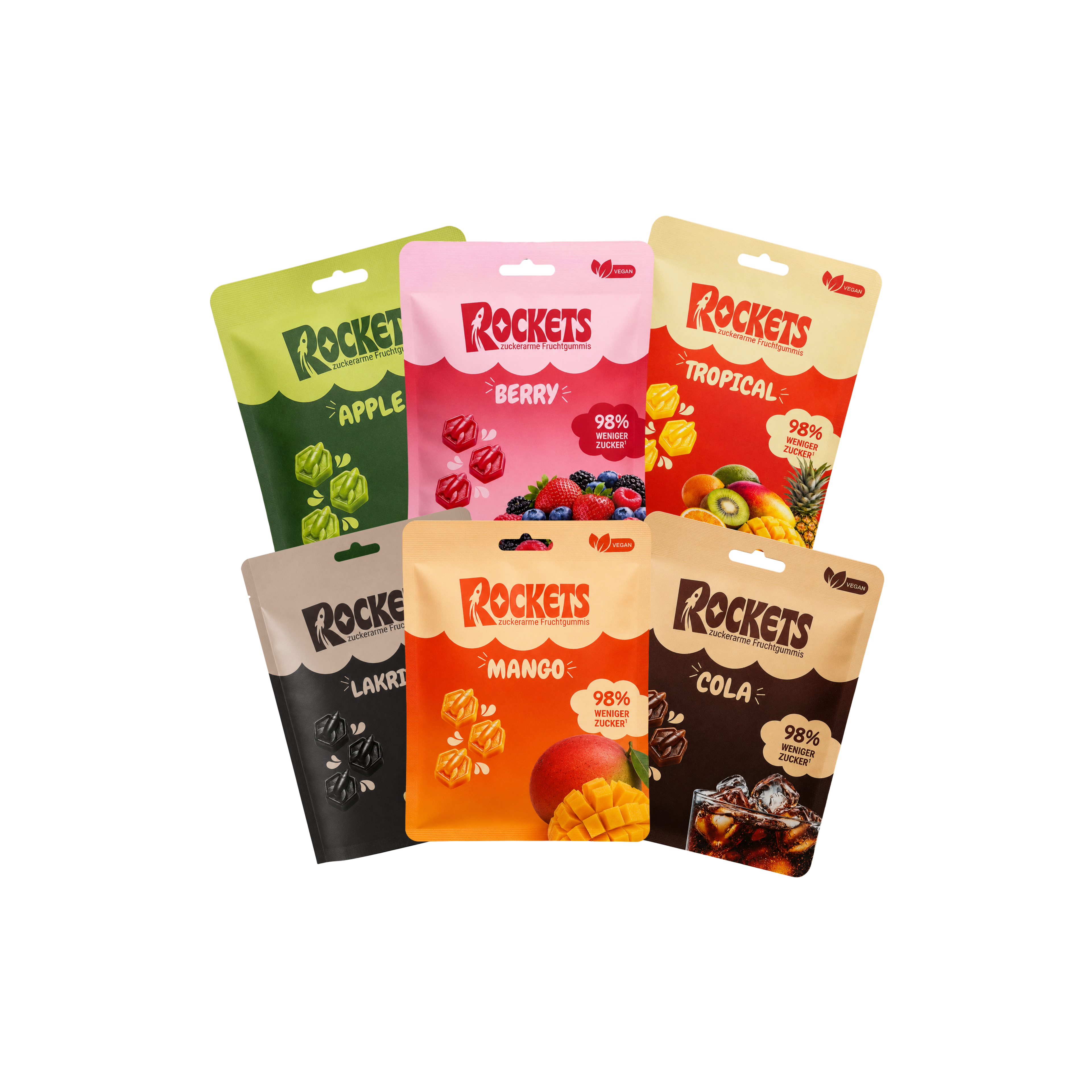 low sugar Gummies – Fruchtgummis ohne Industriezucker & Süßstoffe, vegan, eigene Herstellung in Deutschland
