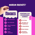 Rockets zuckerarme Fruchtgummis sauere Johannisbeere