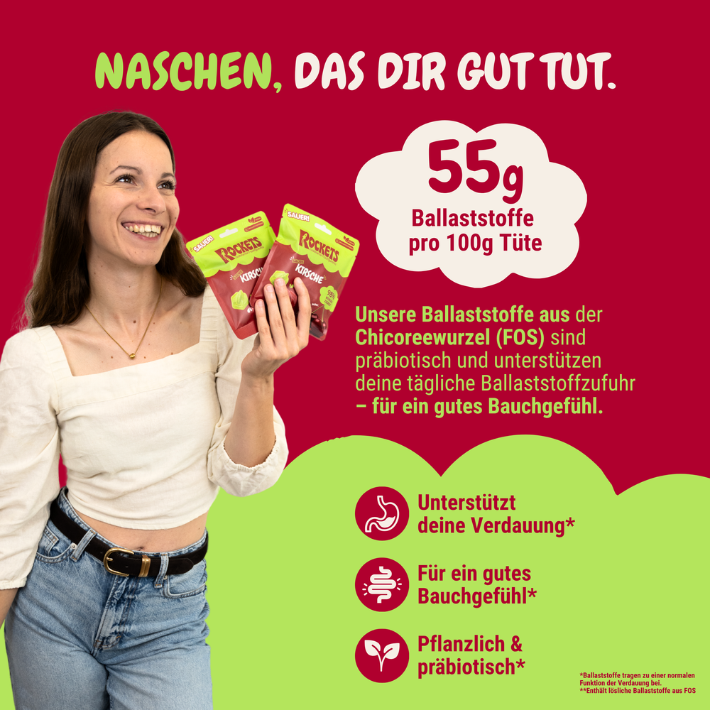 rockets saure kirsche fruchtgummis vegan ohne industriezucker