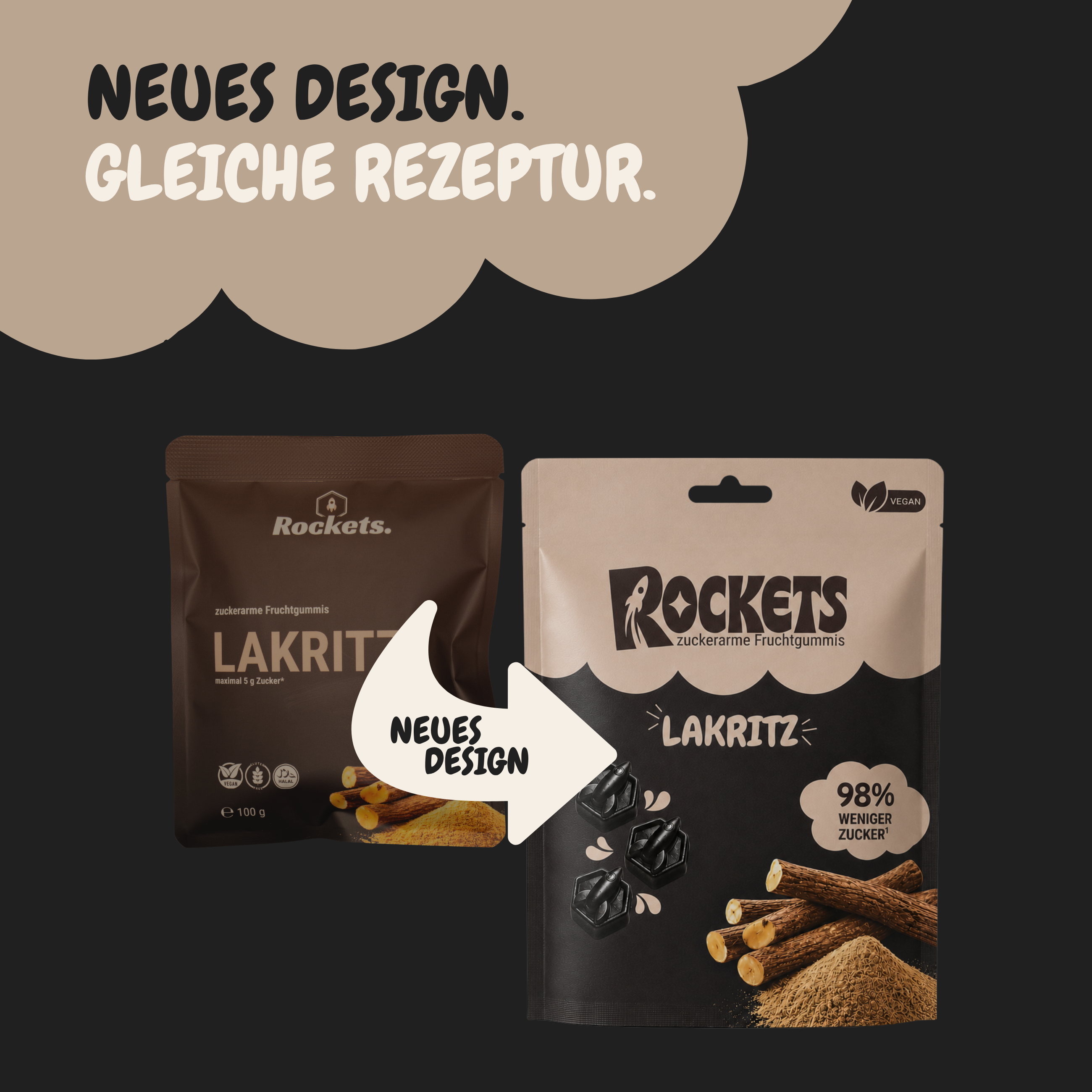 Salty Lakritz Gummies  – Lakritz ohne Industriezucker & Süßstoffe, vegan, eigene Herstellung in Deutschland