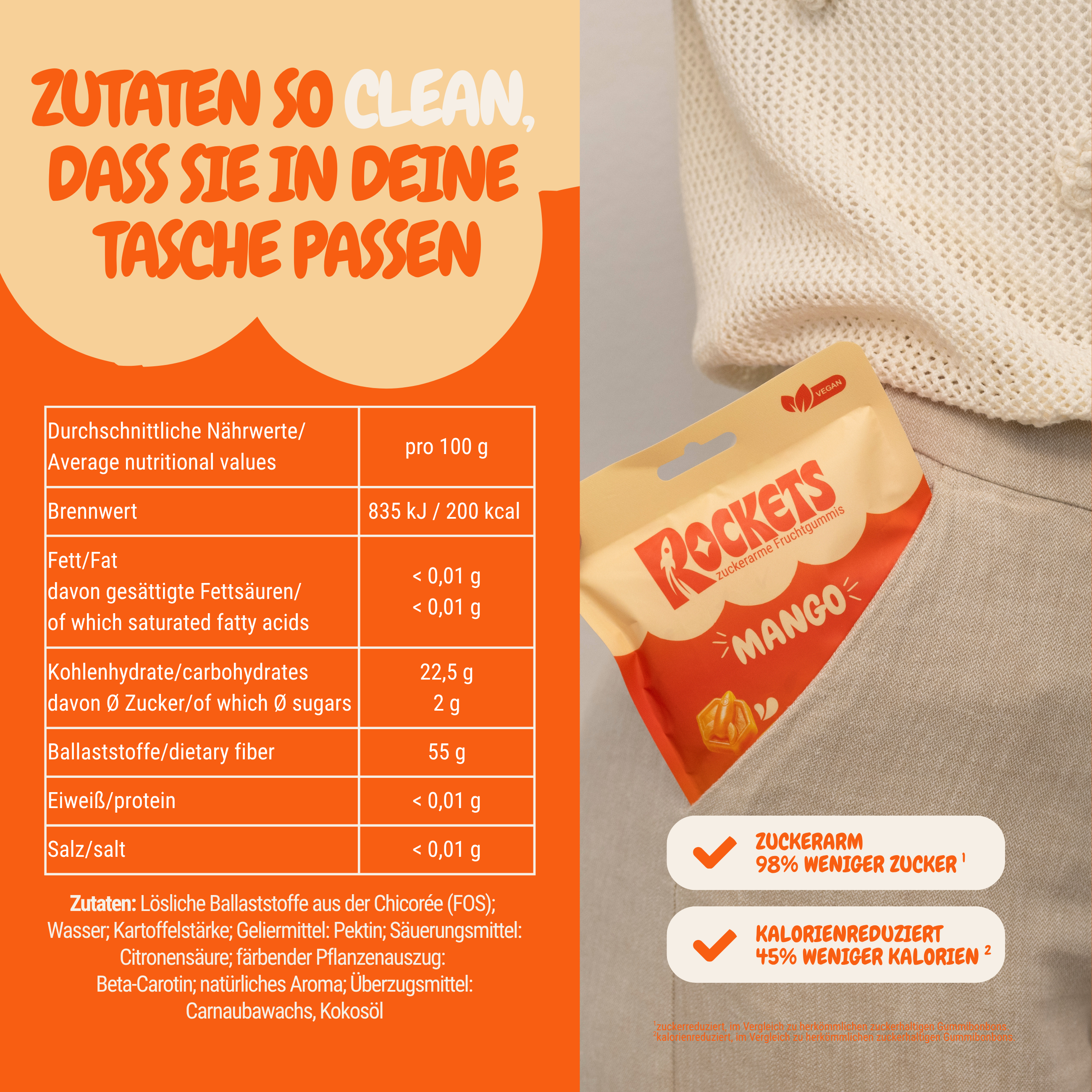 Juicy Mango Gummies – Fruchtgummis ohne Industriezucker & Süßstoffe, vegan, eigene Herstellung in Deutschland