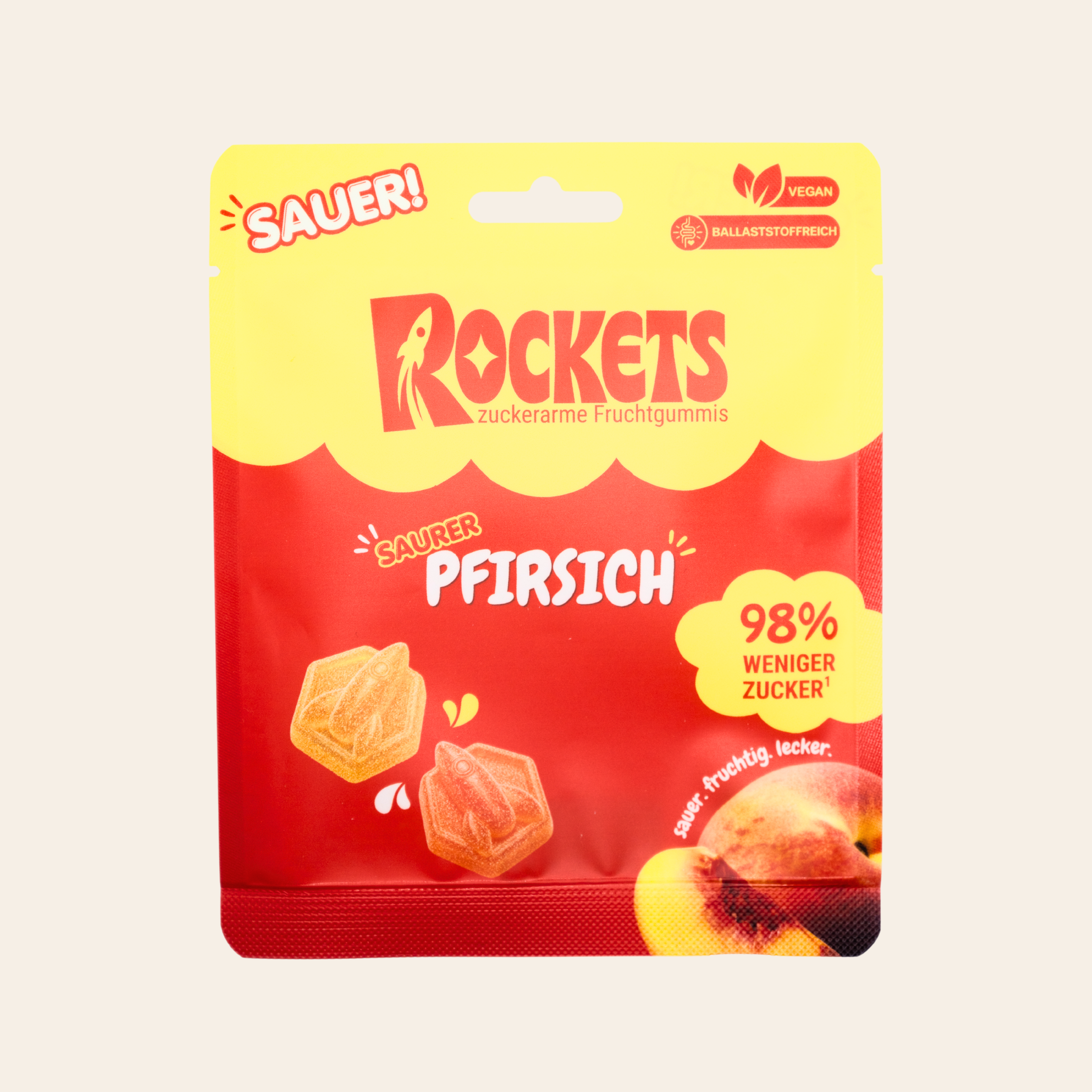Saurer Pfirsich