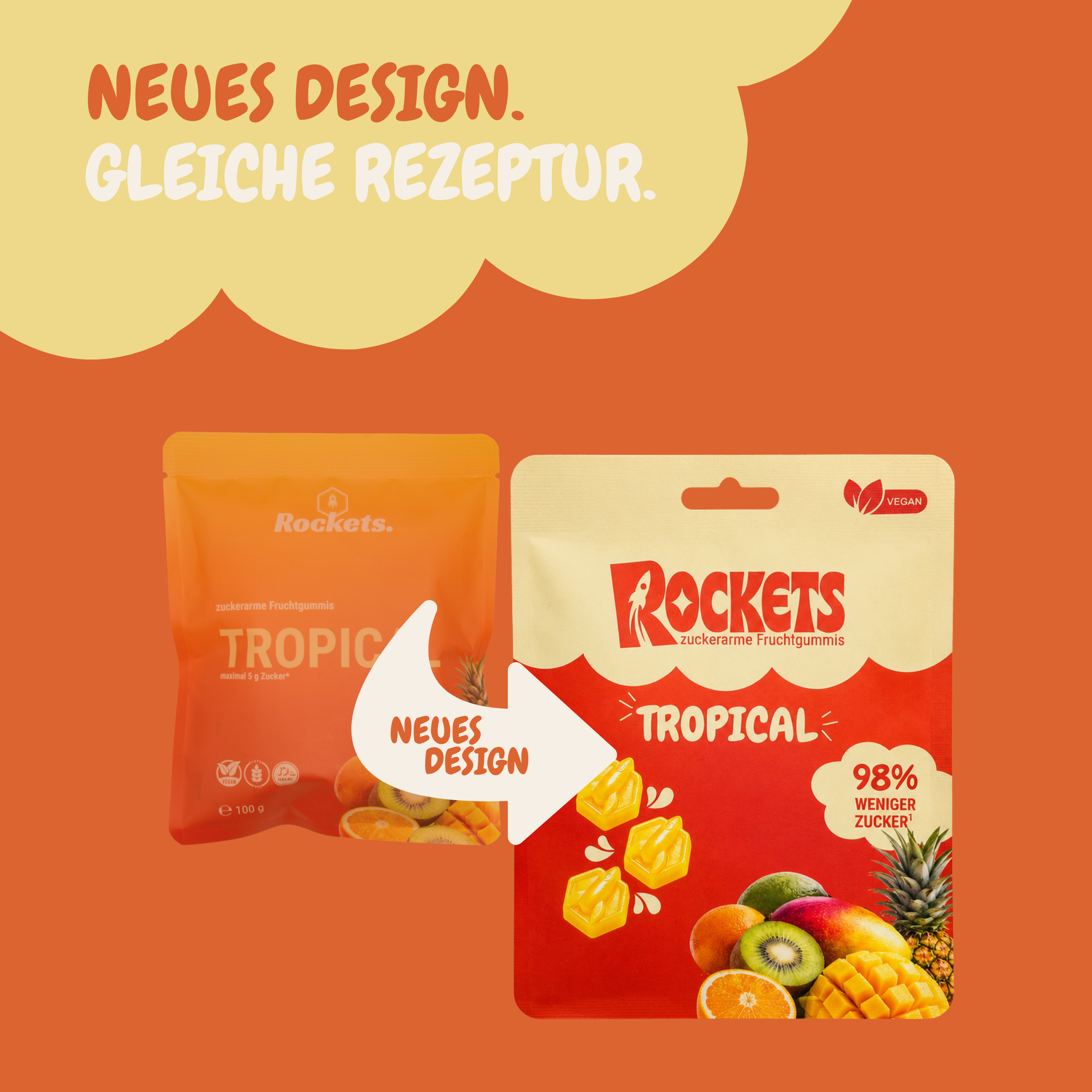 Sunny Tropical Gummies – Fruchtgummis ohne Industriezucker & Süßstoffe, vegan, eigene Herstellung in Deutschland